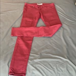 Burgundy Jeans